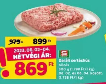 Spar Darált sertéshús 500 g ajánlat