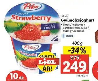 Lidl Pilos Gyümölcsjoghurt 400 g ajánlat