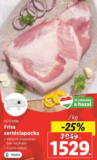 Lidl Húsfarm Friss sertéslapocka 1 kg ajánlat