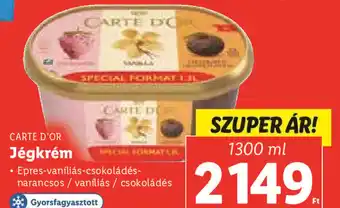 Lidl Carte d'Or Jégkrém 1300 ml ajánlat