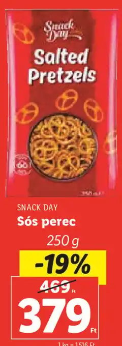 Lidl Snack Day Sós perec 250 g ajánlat