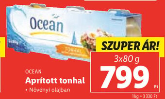 Lidl Ocean Aprított tonhal 3 x 80 g ajánlat