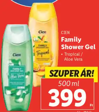 Lidl Cien Family Shower Gel 500 ml ajánlat