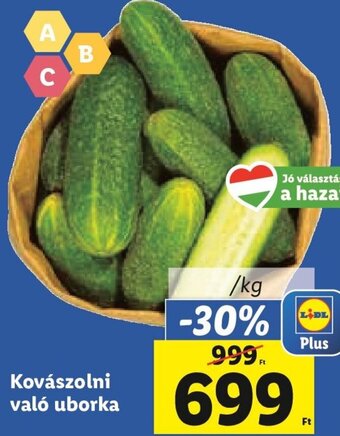 Lidl Kovászolni való uborka 1 kg ajánlat