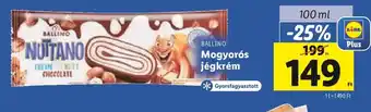 Lidl Ballino Mogyorós jégkrém 100 ml ajánlat