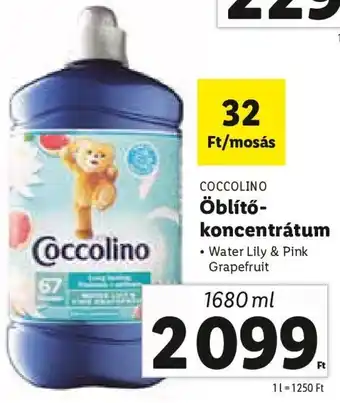 Lidl Coccolino Öblítő- koncentrátum 1680 ml ajánlat