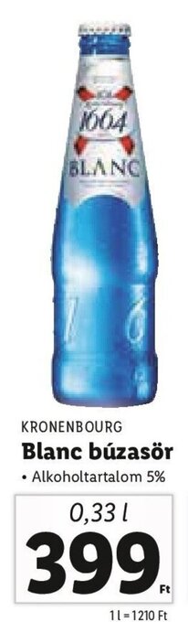 Lidl Kronenbourg Blanc búzasör 0,33 l ajánlat