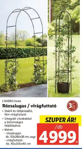 Livarno Home Rózsalugas / virágfuttató 1 db