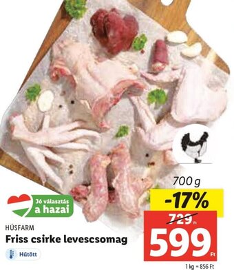 Lidl Húsfarm Friss csirke levescsomag 700 g ajánlat