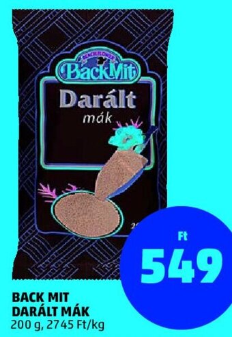 Back mit darált mák 200 g