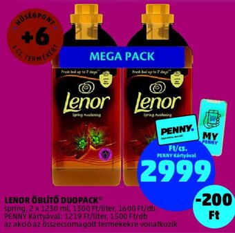 PENNY Lenor öblítő duopack 2 x 1230 ml ajánlat