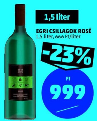 PENNY Egri csillagok rosé 1,5 l ajánlat