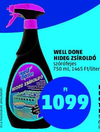PENNY Well Done hideg zsíroldó 750 ml ajánlat
