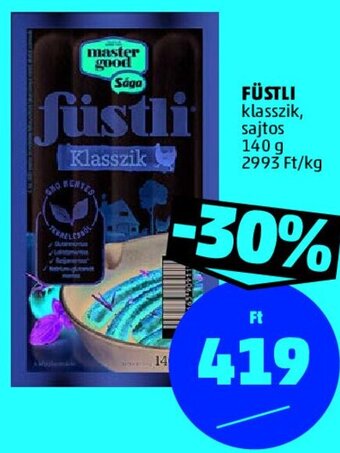 PENNY Füstli 140 g ajánlat