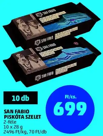 PENNY San Fabio piskóta szelet 10 x 28 g ajánlat
