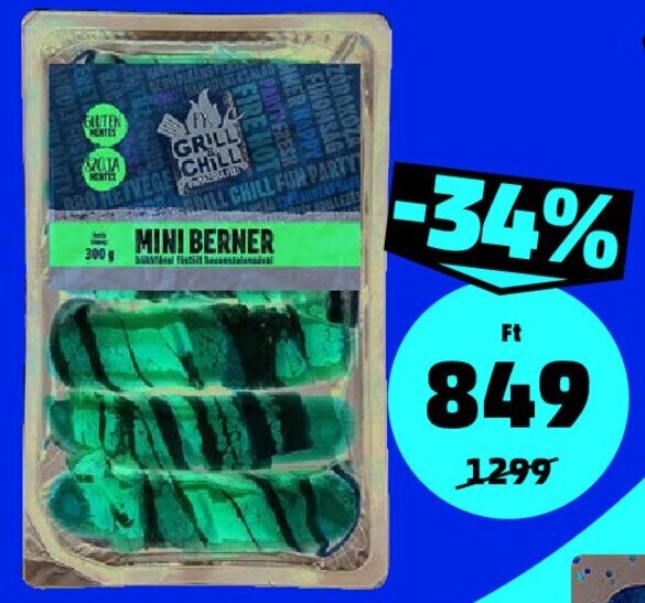 PENNY Grill Mini berner 300 g ajánlat