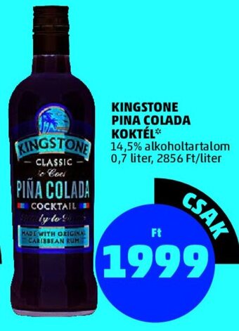 Kingstone pina colada koktél 0,7 l