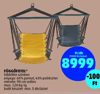 PENNY Függőfotel 1 db ajánlat