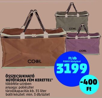 PENNY Összecsukható hűtőtáska fém kerettel 1 db ajánlat