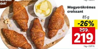 Lidl Mogyorókrémes croissant 85 g ajánlat