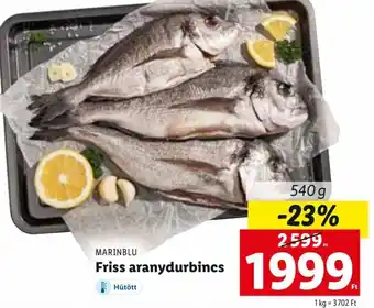 Lidl Marinblu Friss aranydurbincs 540 g ajánlat