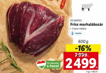 Lidl Jó Hentes Friss marhalábszár 600 g ajánlat