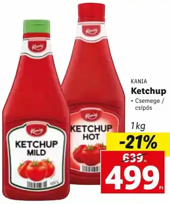 Lidl Kania Ketchup 1 kg ajánlat