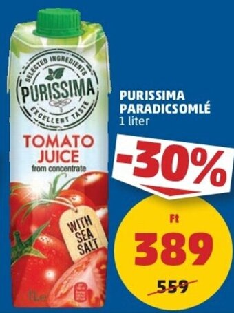 PENNY Purissima paradicsomlé 1 l ajánlat