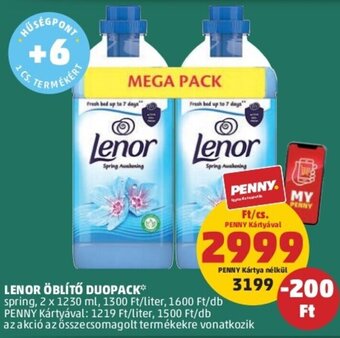 PENNY Lenor öblítő duopack 2 x 1230 ml ajánlat