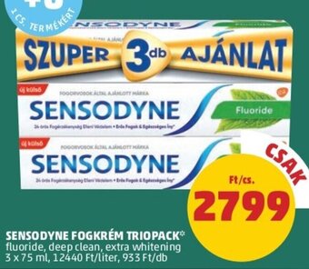 PENNY Sensodyne fogkrém triopack 3 x 75 ml ajánlat