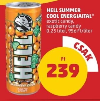 PENNY Hell summer cool energiaital 0,25 l ajánlat