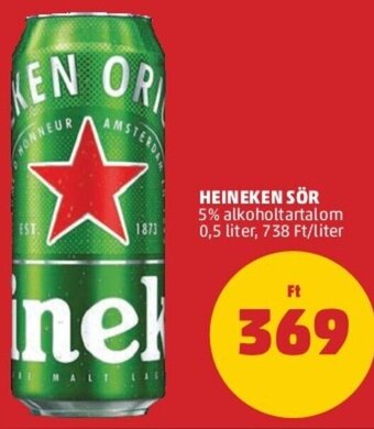 PENNY Heineken sör 0,5 l ajánlat