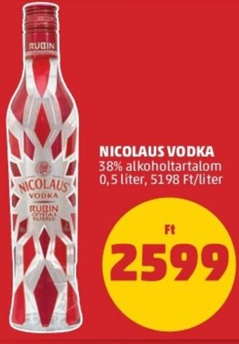 PENNY Nicolaus vodka 0,5 l ajánlat