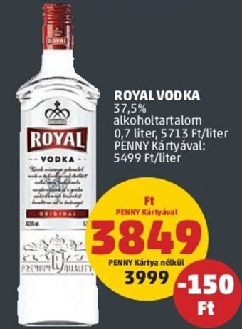 PENNY Royal vodka 0,7 l ajánlat