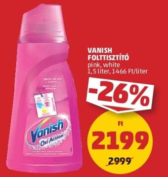 PENNY Vanish folttisztító 1,5 l ajánlat