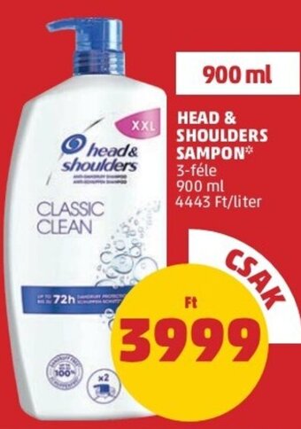 PENNY Head & Shoulders sampon 900 ml ajánlat