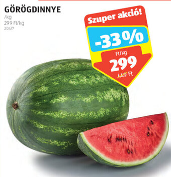 ALDI GÖRÖGDINNYE 1 kg ajánlat