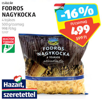 ALDI CSÁSZÁR FODROS NAGYKOCKA 500 g ajánlat