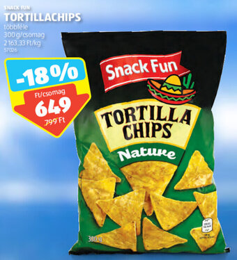 ALDI SNACK FUN TORTILLACHIPS 300 g ajánlat