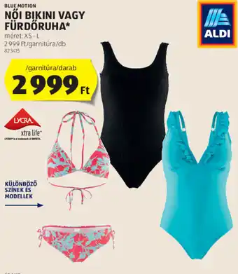 ALDI BLUE MOTION NŐI BIKINI VAGY FÜRDŐRUHA 1 db ajánlat