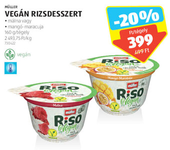 ALDI MÜLLER VEGÁN RIZSDESSZERT 160 g ajánlat