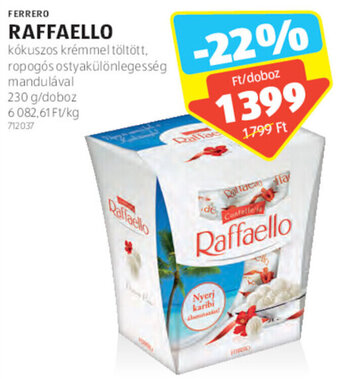 ALDI FERRERO RAFFAELLO 230 g ajánlat