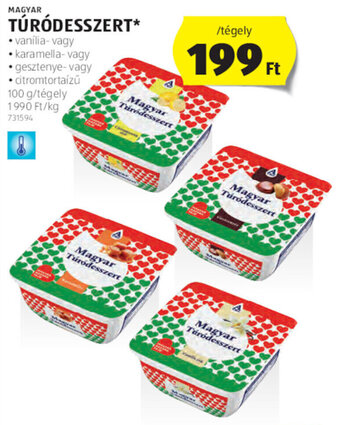ALDI MAGYAR TÚRÓDESSZERT 100 g ajánlat