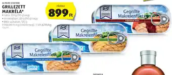 ALDI ALMARE SEAFOOD GRILLEZETT MAKRÉLA 120 g ajánlat