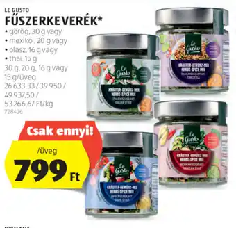 ALDI LE GUSTO FŰSZERKEVERÉK 15 - 30 g ajánlat