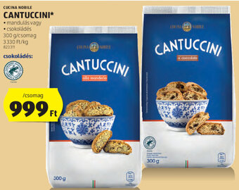ALDI CUCINA NOBILE CANTUCCINI 300 g ajánlat