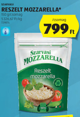 ALDI SZARVASI RESZELT MOZZARELLA 150 g ajánlat