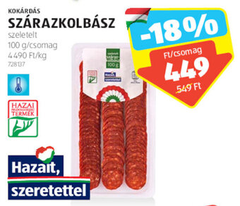 KOKÁRDÁS SZÁRAZKOLBÁSZ 100 g