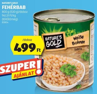 ALDI NATURE'S GOLD FEHÉRBAB 800 g ajánlat