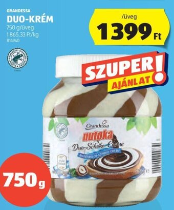 ALDI GRANDESSA DUO-KRÉM 750 g ajánlat